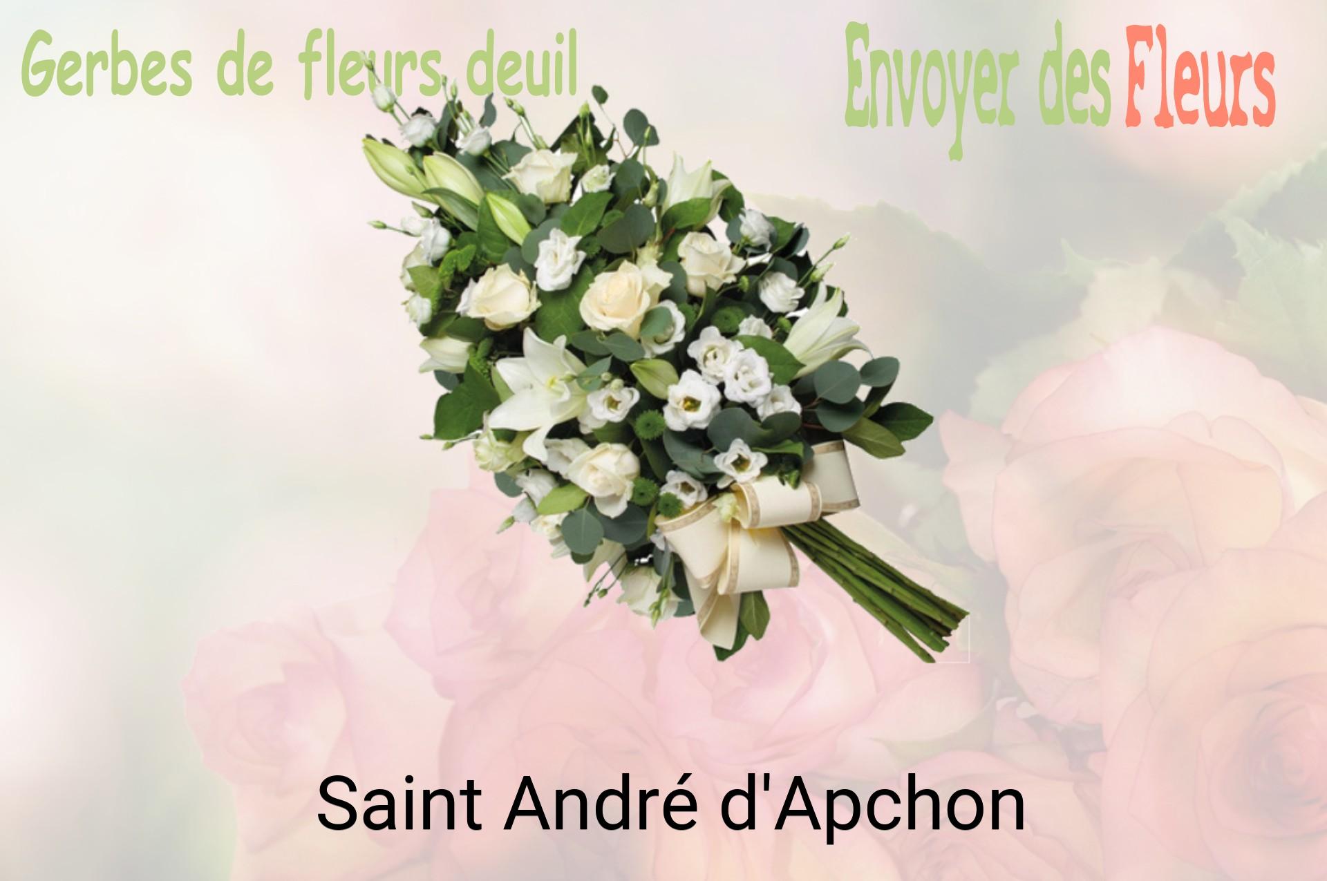 Gerbe de fleurs de deuil livrée à Saint-André-d'Apchon